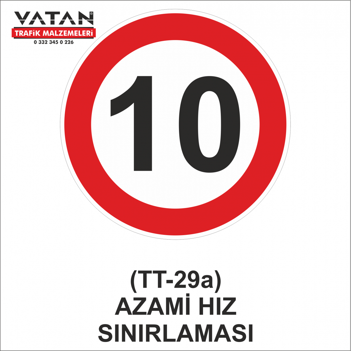 TT-29a AZAMİ HIZ SINIRLAMASI 10